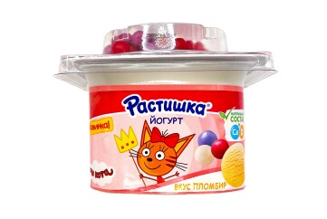 Растишка Йогурт пломбир с шариками 116г Россия